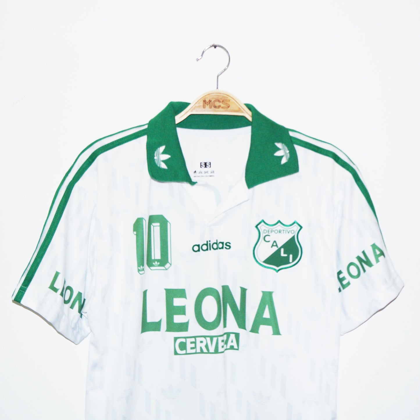 Camiseta Deportivo Cali Adidas Blanca 1996