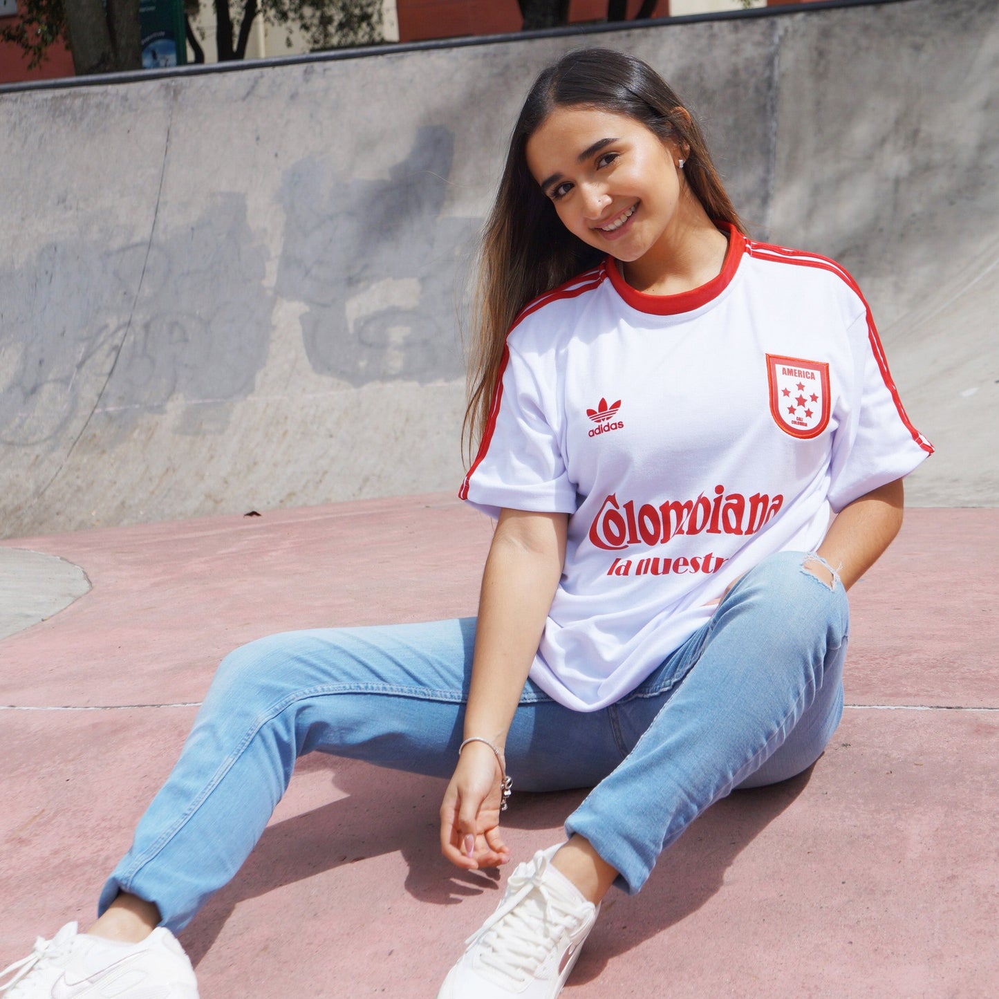 America de Cali 1987 White Jersey