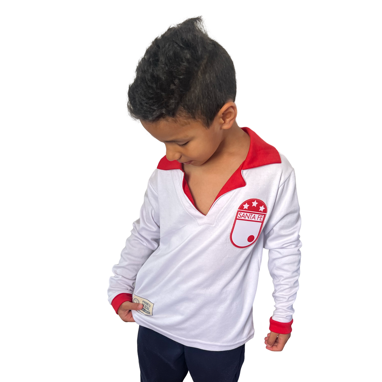 Camiseta NIÑO Independiente Santa Fe La primera del maestro 1960