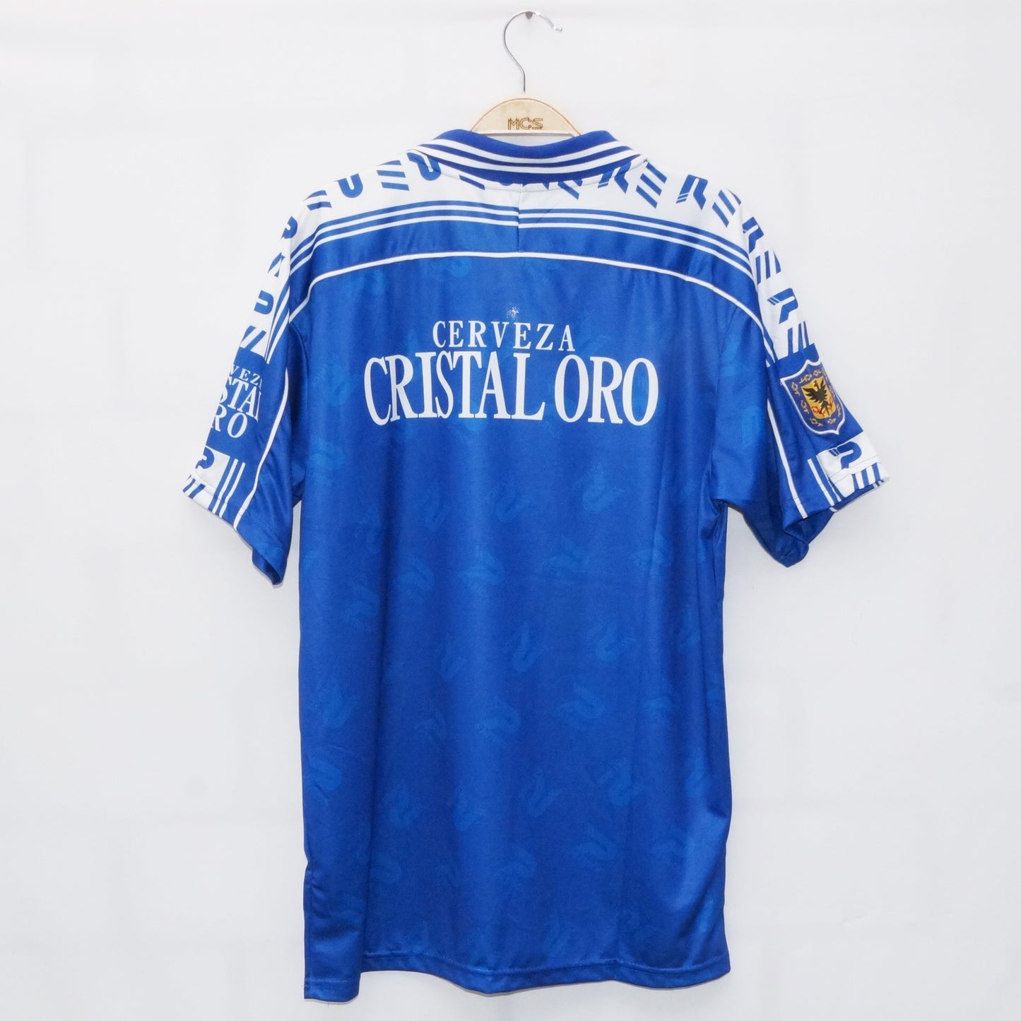 Camiseta Millonarios Cristal Oro Azul