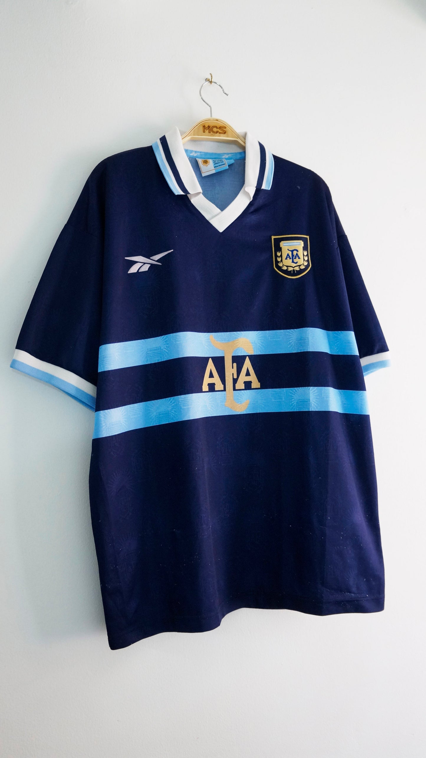 Camiseta Argentina 1999 Azul ORIGINAL USADO