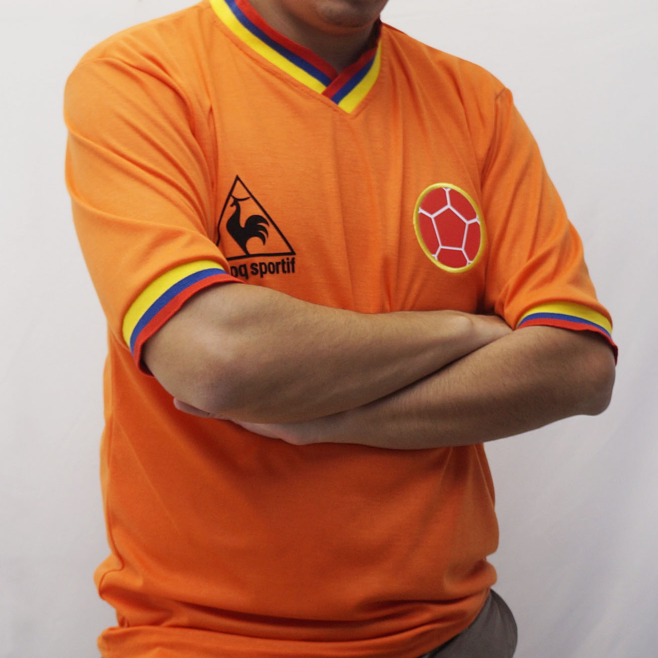 Camiseta Colombia 1980 Naranja Zapote