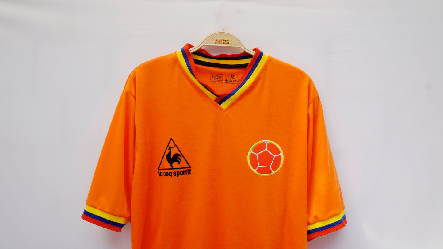 Camiseta Colombia 1980 Naranja Zapote