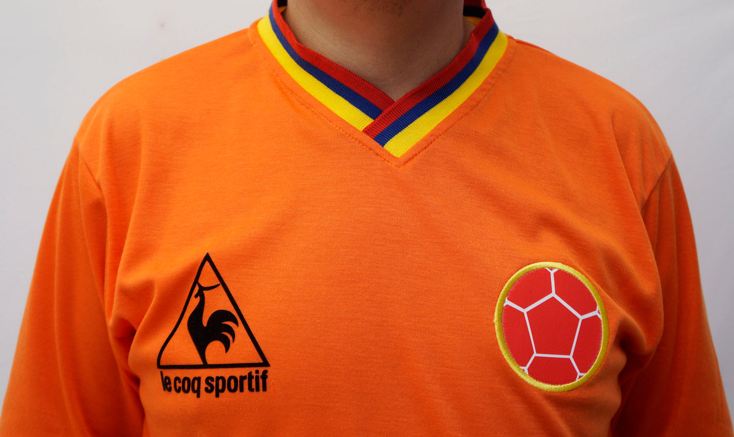 Camiseta Colombia 1980 Naranja Zapote