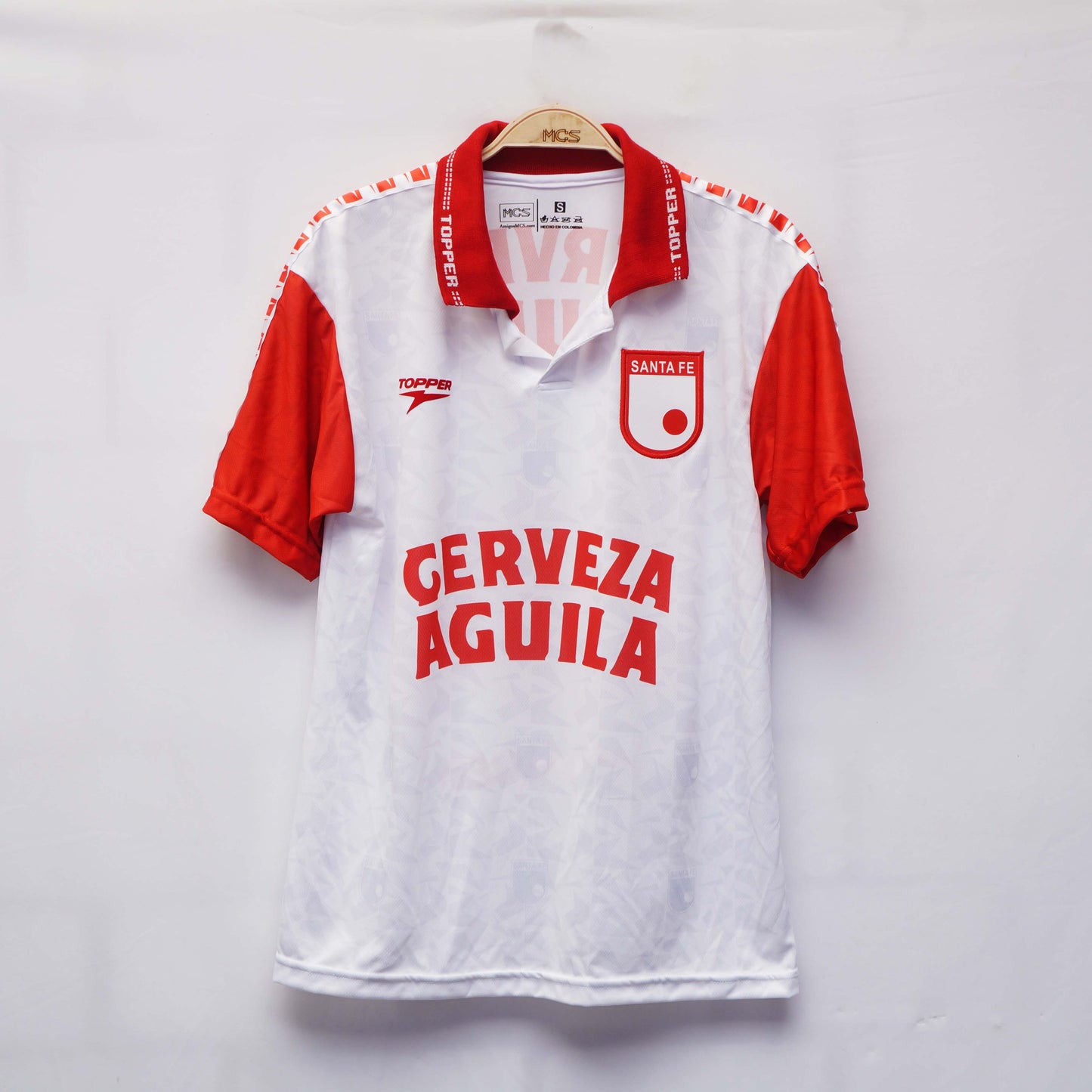 Camiseta Independiente Santa Fe Topper Roja 1998 BLANCA