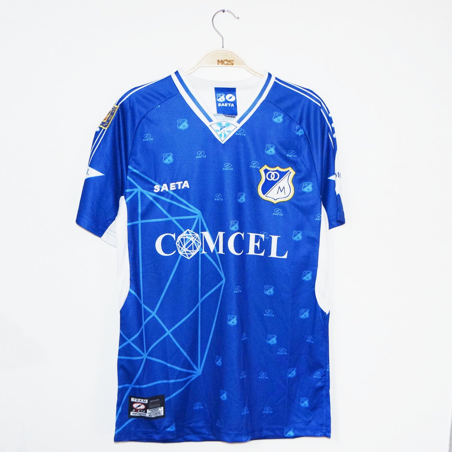 Camiseta Millonarios Comcel 2001