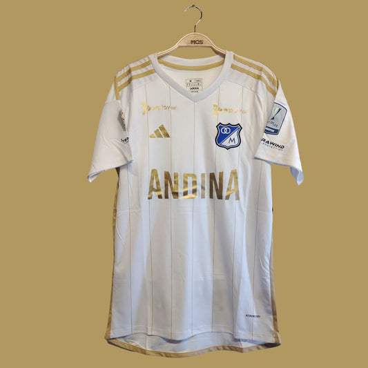 Camiseta Millonarios  2024  Visitante Blanca