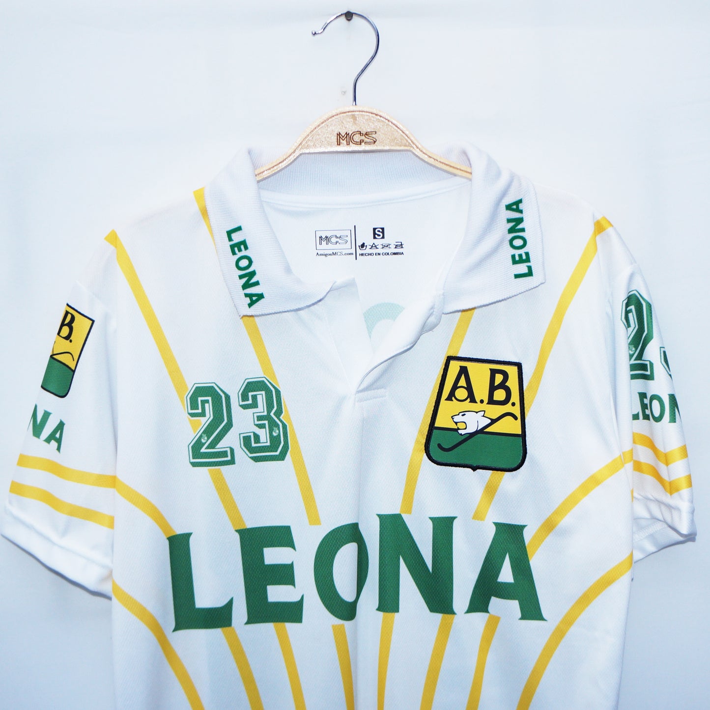 Camiseta Bucaramanga Leona Blanca 1997