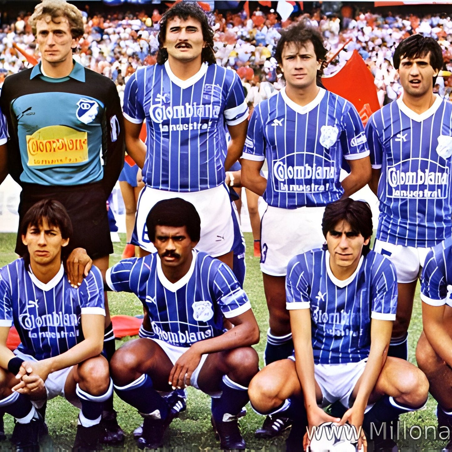 Camiseta Millonarios 1987 Rayas iguarán