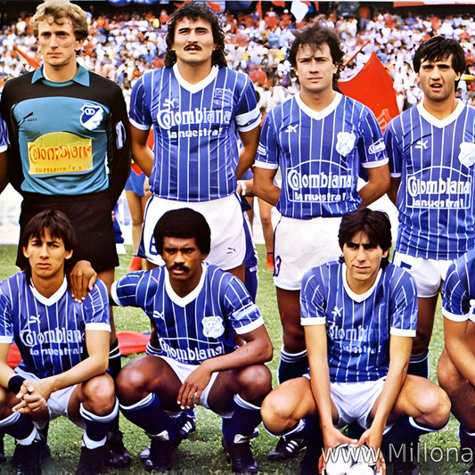 Camiseta Millonarios 1987 Rayas iguarán