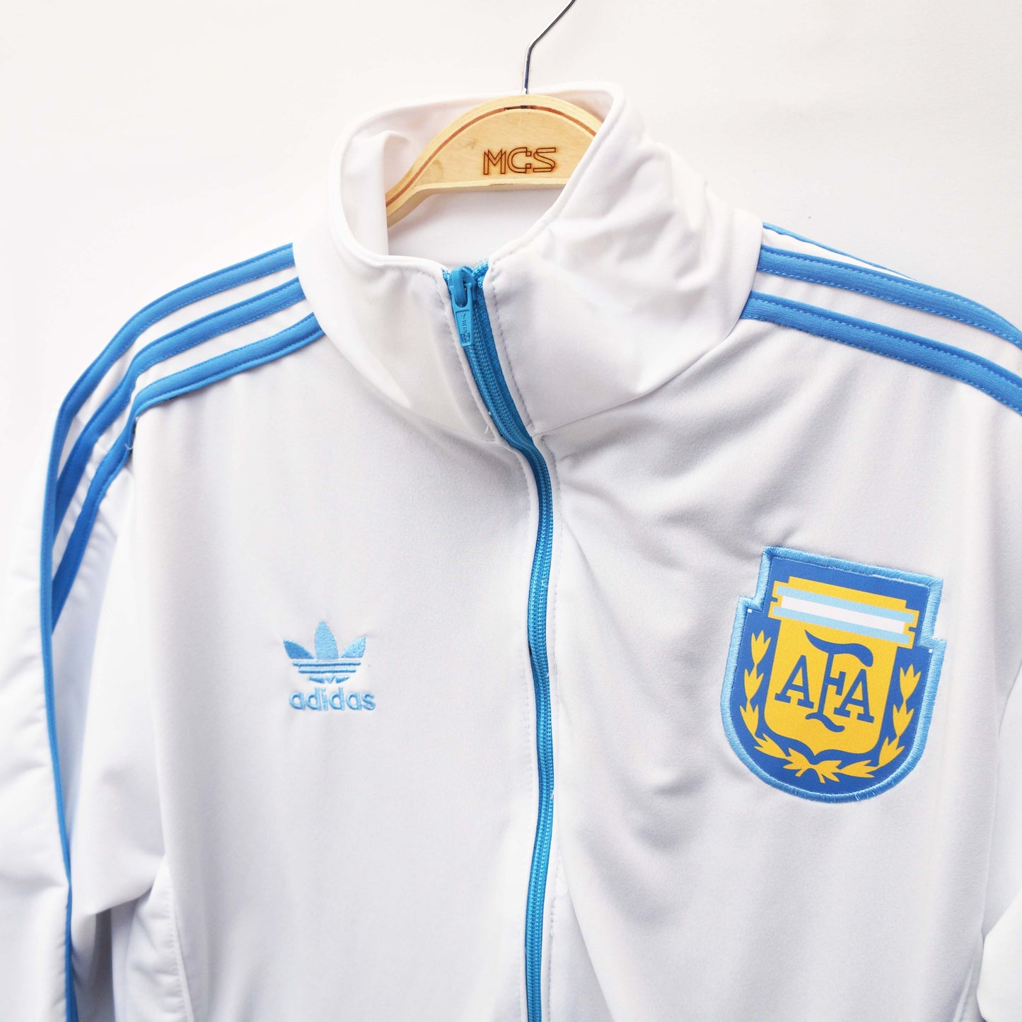 Light blue white Argentine jacket